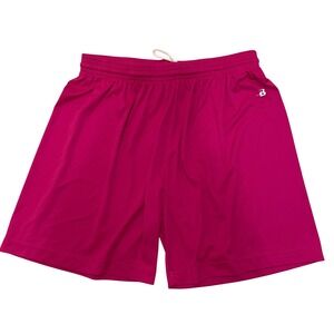 Badger Ladies Sport Athletic‎ Shorts Magenta Gym Activewear Large L